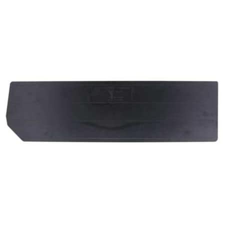 Plastic Divider, Black, 28 3/8 in L, 6 3/4 in H, 6 PK MPN:DUS970