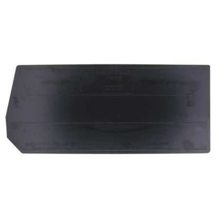 Plastic Divider, Black, 28 3/8 in L, 9 3/4 in H, 4 PK MPN:DUS973