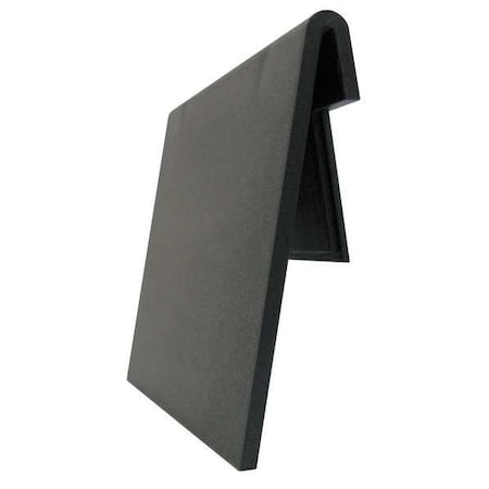 Black Plastic Label Holder, 4 in L, 2 1/4 in W MPN:ELH410