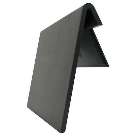 Black Plastic Label Holder, 4 in L, 2 1/4 in W MPN:ELH445