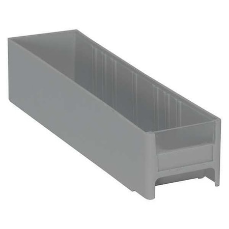 Interlocking Storage Bin, Polystyrene, Gray, 2-1/2 in H, 2-3/4 in W, 11 in L MPN:IDR201GY