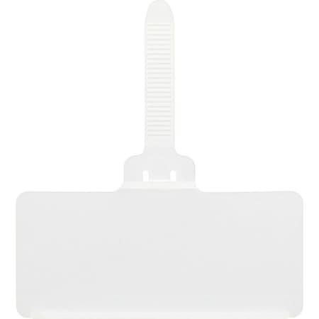 Clear Plastic Label Holder, 3 in L, 1 13/32 in W MPN:PS-LH3CL