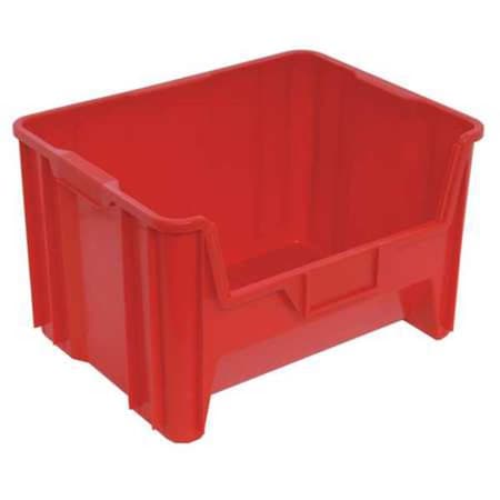 Storage Bin, Polyethylene, Red, 12 1/2 in H, 19 7/8 in W, 15 1/4 in L MPN:QGH700RD