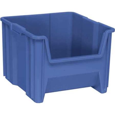 Storage Bin, Polyethylene, Blue, 12 1/2 in H, 16 1/2 in W, 17 1/2 in L MPN:QGH800BL