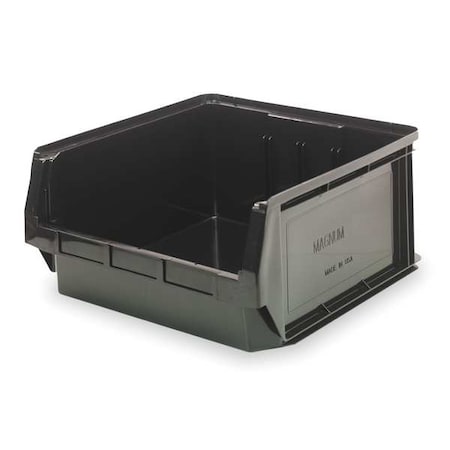 Shelf Storage Bin, Polypropylene/Polyethylene, Black, 5.9 in H, 12 3/8 in W, 19 3/4 in L MPN:QMS531BR