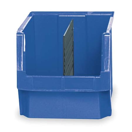 Storage Bin, Polyethylene, Blue, 11 7/8 in H, 12 3/8 in W, 19 3/4 in L MPN:QMS533BL