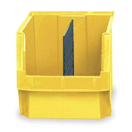 Storage Bin, Polyethylene, Yellow, 11 7/8 in H, 12 3/8 in W, 19 3/4 in L MPN:QMS533YL