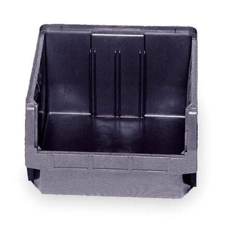 Shelf Storage Bin, Polypropylene/Polyethylene, Black, 11.9 in H, 18 3/8 in W, 19 3/4 in L MPN:QMS543BR