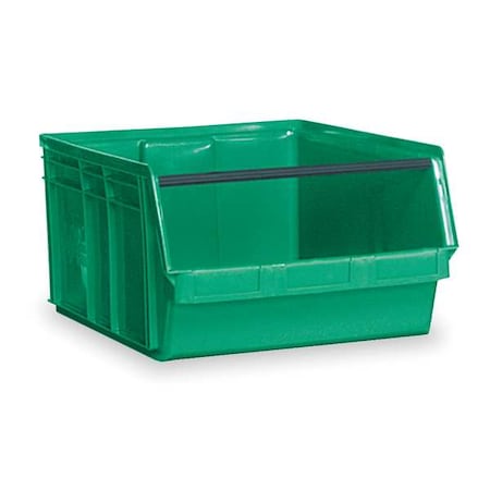 Storage Bin, Polyethylene, Green, 11 7/8 in H, 18 3/8 in W, 29 in L MPN:QMS743GN