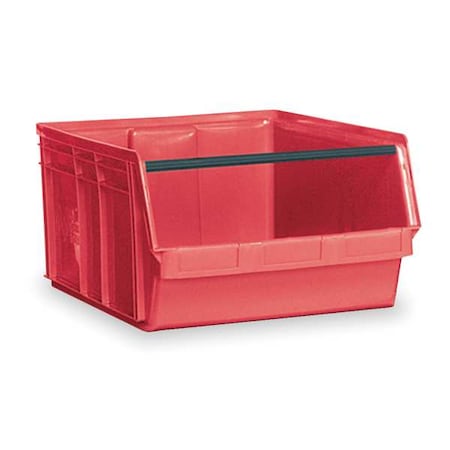 Storage Bin, Polyethylene, Red, 11 7/8 in H, 18 3/8 in W, 29 in L MPN:QMS743RD