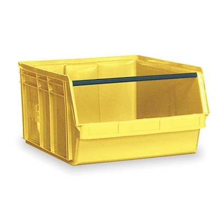 Storage Bin, Polyethylene, Yellow, 11 7/8 in H, 18 3/8 in W, 29 in L MPN:QMS743YL