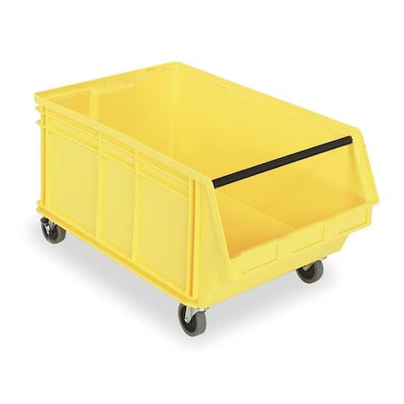 Mobile Storage Bin, Polyethylene, Yellow, 14 7/8 in H, 18 3/8 in W, 29 in L MPN:QMS843MOBYL