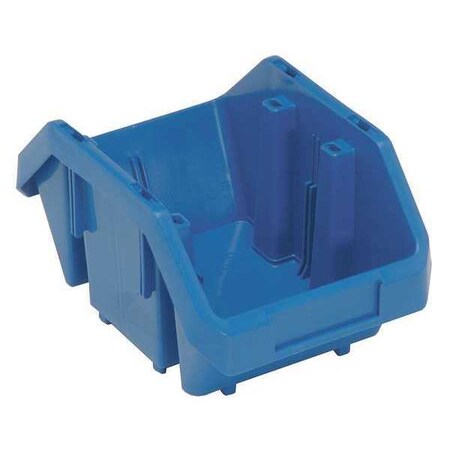 Hang & Stack Storage Bin, Plastic, Blue, 5 in H, 6 5/8 in W, 9 1/2 in L MPN:QP965BL