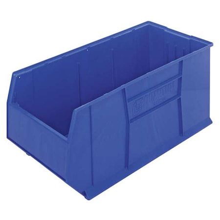 Storage Bin, Polypropylene, Blue, 17 1/2 in H, 16 1/2 in W, 41 7/8 in L MPN:QRB166BL