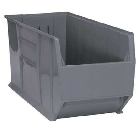 Storage Bin, Polypropylene, Gray, 17 1/2 in H, 16 1/2 in W, 41 7/8 in L MPN:QRB166GY