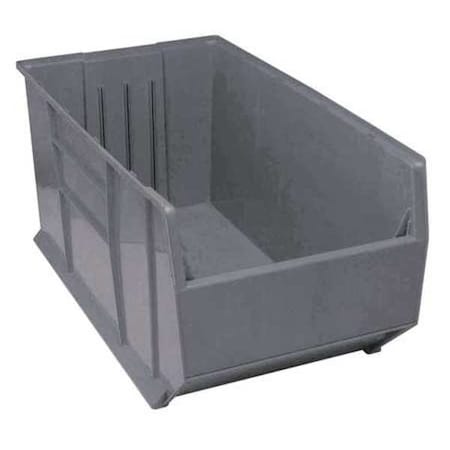 Storage Bin, Polypropylene, Gray, 17 1/2 in H, 19 7/8 in W, 41 7/8 in L MPN:QRB206GY