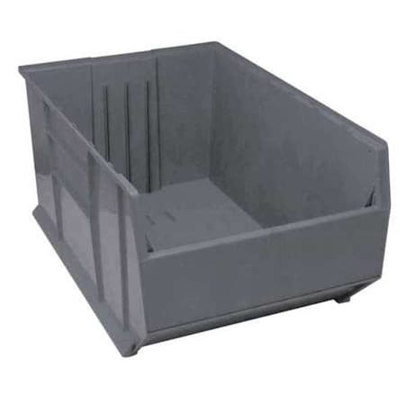 Storage Bin, Polypropylene, Gray, 17 1/2 in H, 23 7/8 in W, 41 7/8 in L MPN:QRB246GY