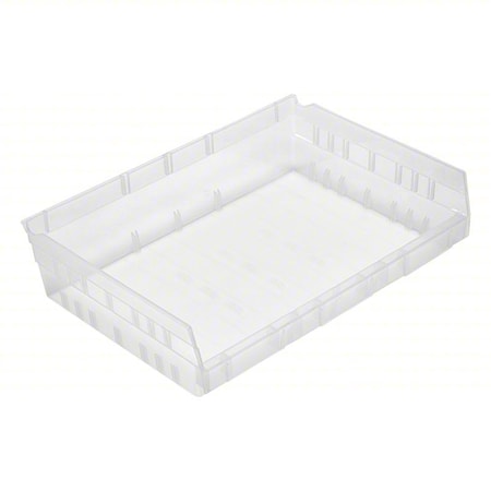 Economy nesting shelf bin, Plastic, Clear, 4 in H, 16 1/2 in W, 11 5/8 in L MPN:QSB118CL