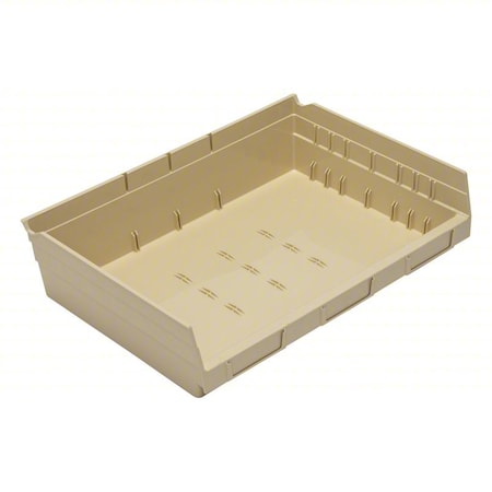 Economy nesting shelf bin, Plastic, Beige, 4 in H, 16 1/2 in W, 11 5/8 in L MPN:QSB118IV