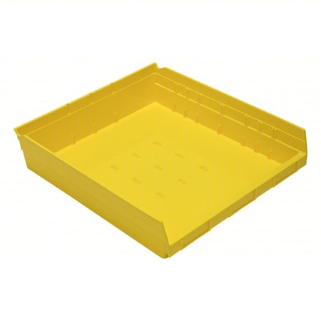 Economy nesting shelf bin, Plastic, Yellow, 4 in H, 16 1/2 in W, 17 7/8 in L MPN:QSB122YL