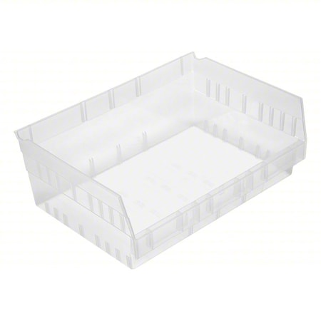 Economy nesting shelf bin, Plastic, Clear, 6 in H, 16 1/2 in W, 11 5/8 in L MPN:QSB218CL