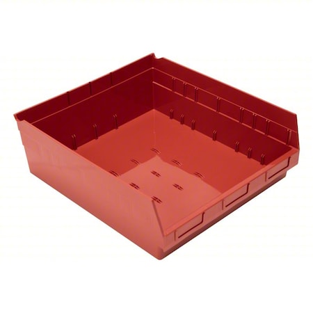 Economy nesting shelf bin, Plastic, Red, 6 in H, 16 1/2 in W, 17 7/8 in L MPN:QSB222RD