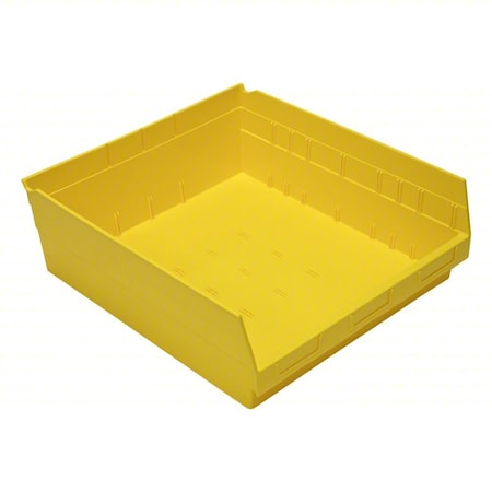 Economy nesting shelf bin, Plastic, Yellow, 6 in H, 16 1/2 in W, 17 7/8 in L MPN:QSB222YL