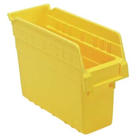 Shelf Storage Bin, Polypropylene, Yellow, 8 in H, 4 3/8 in W, 11 5/8 in L MPN:QSB801YL