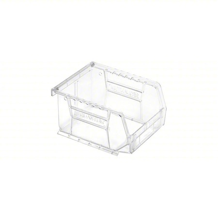 Plastic Bin, Plastic, Clear, 3 in H, 4 1/8 in W, 5 3/8 in L MPN:QUS210CC