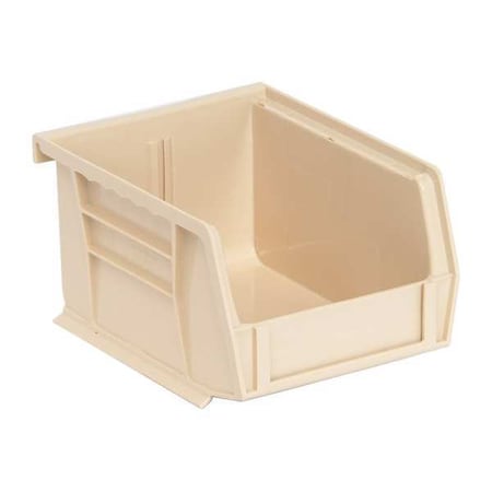 Hang & Stack Storage Bin, Polypropylene, Ivory, 3 in H, 4 1/8 in W, 5 3/8 in L MPN:QUS210IV