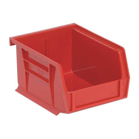 Hang & Stack Storage Bin, Polypropylene, Red, 3 in H, 4 1/8 in W, 5 3/8 in L MPN:QUS210RD