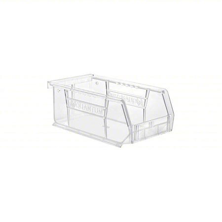 Plastic Bin, Plastic, Clear, 3 in H, 4 1/8 in W, 7 3/8 in L MPN:QUS220CC