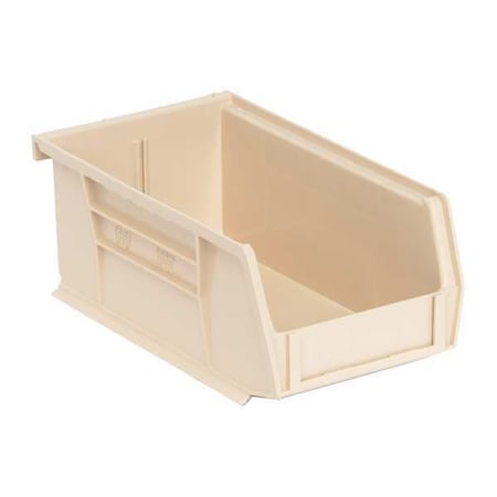 Hang & Stack Storage Bin, Polypropylene, Ivory, 3 in H, 4 1/8 in W, 7 3/8 in L MPN:QUS220IV