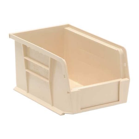 Hang & Stack Storage Bin, Polypropylene, Ivory, 5 in H, 6 in W, 9 1/4 in L MPN:QUS221IV