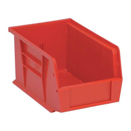 Hang & Stack Storage Bin, Polypropylene, Red, 5 in H, 6 in W, 9 1/4 in L MPN:QUS221RD