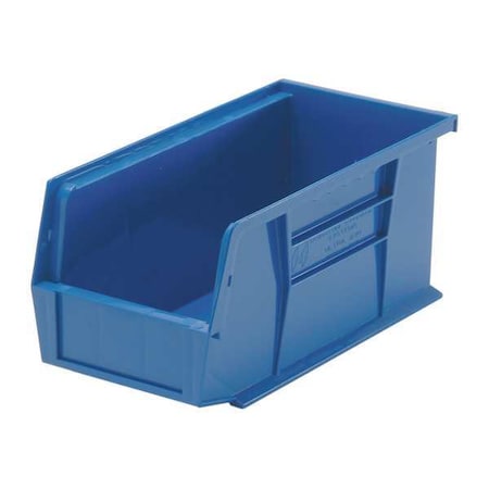 Hang & Stack Storage Bin, Polypropylene, Blue, 5 in H, 5 1/2 in W, 10 7/8 in L MPN:QUS230BL