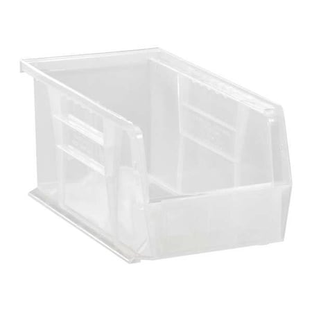 Hang & Stack Storage Bin, Polypropylene, Clear, 5 in H, 5 1/2 in W, 10 7/8 in L MPN:QUS230CL