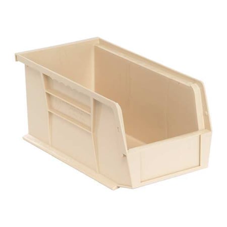 Hang & Stack Storage Bin, Polypropylene, Ivory, 5 in H, 5 1/2 in W, 10 7/8 in L MPN:QUS230IV