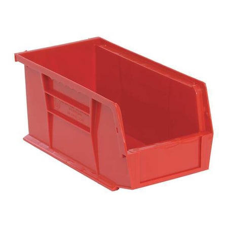 Hang & Stack Storage Bin, Polypropylene, Red, 5 in H, 5 1/2 in W, 10 7/8 in L MPN:QUS230RD