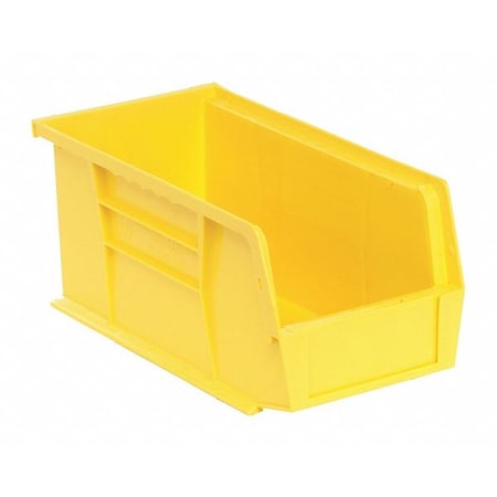 Hang & Stack Storage Bin, Polypropylene, Yellow, 5 in H, 5 1/2 in W, 10 7/8 in L MPN:QUS230YL