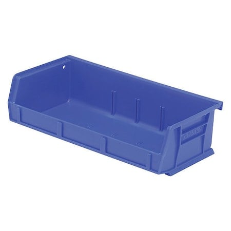 Hang & Stack Storage Bin, polypropylene, Blue, 3 in H, 11 in W, 5 3/8 in L MPN:QUS232BL