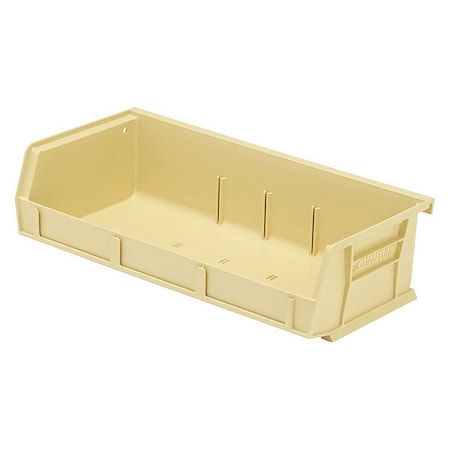 Hang & Stack Storage Bin, polypropylene, Ivory, 3 in H, 11 in W, 5 3/8 in L MPN:QUS232IV