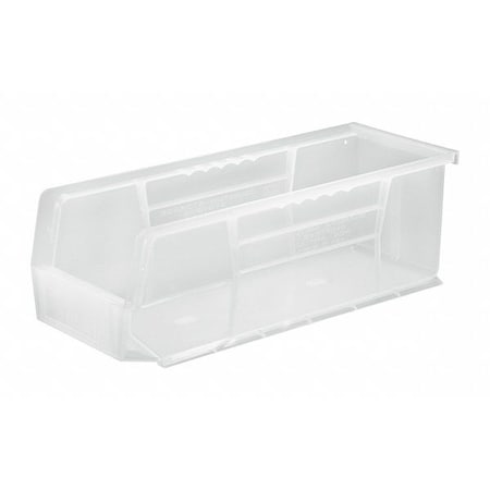 Hang & Stack Storage Bin, Polypropylene, Clear, 5 in H, 5 1/2 in W, 14 3/4 in L MPN:QUS234CL