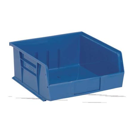Hang & Stack Storage Bin, Polypropylene, Blue, 5 in H, 11 in W, 10 7/8 in L MPN:QUS235BL