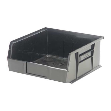 Hang & Stack Storage Bin, Polypropylene/Polyethylene, Black, 5 in H, 11 in W, 10 7/8 in L MPN:QUS235BR