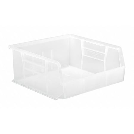 Hang & Stack Storage Bin, Polypropylene, Clear, 5 in H, 11 in W, 10 7/8 in L MPN:QUS235CL