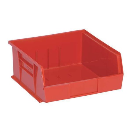 Hang & Stack Storage Bin, Polypropylene, Red, 5 in H, 11 in W, 10 7/8 in L MPN:QUS235RD