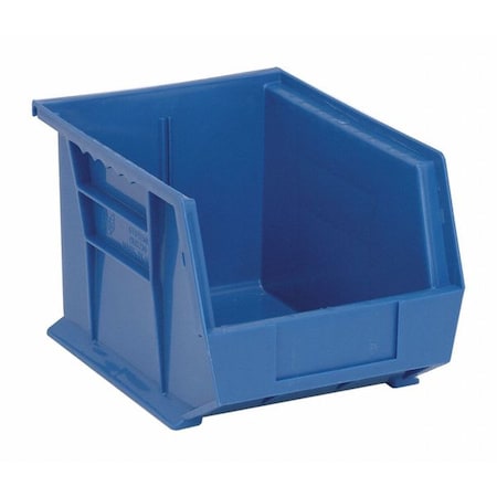 Hang & Stack Storage Bin, Polypropylene, Blue, 7 in H, 8 1/4 in W, 10 3/4 in L MPN:QUS239BL