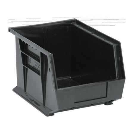 Hang & Stack Storage Bin, Carbon Filled Copolymer Polypropylene, Black, 7 in H, 8 1/4 in W, PK6 MPN:QUS239CO