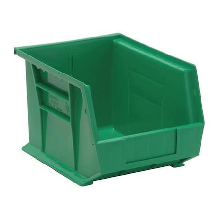 Hang & Stack Storage Bin, Polypropylene, Green, 7 in H, 8 1/4 in W, 10 3/4 in L MPN:QUS239GN